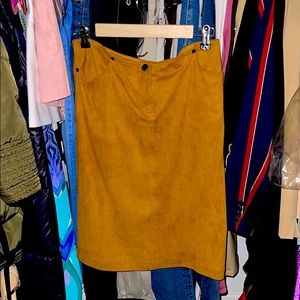 Plein Sud Jeans ultra suede skirt. Sz 12.